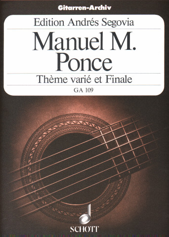 PONCE Manuel (1882-1948 Mexico)<br><br>Th�me vari� et Finale